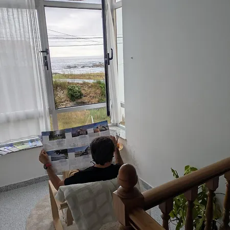 Moderno Con Terraza Y Chimenea, Vistas Al Mar, 6 Personas, Saude Doce شقة