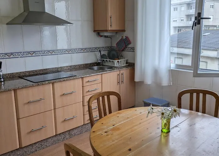 Moderno Con Terraza Y Chimenea, Vistas Al Mar, 6 Personas, Saude Doce Apartman Muxia