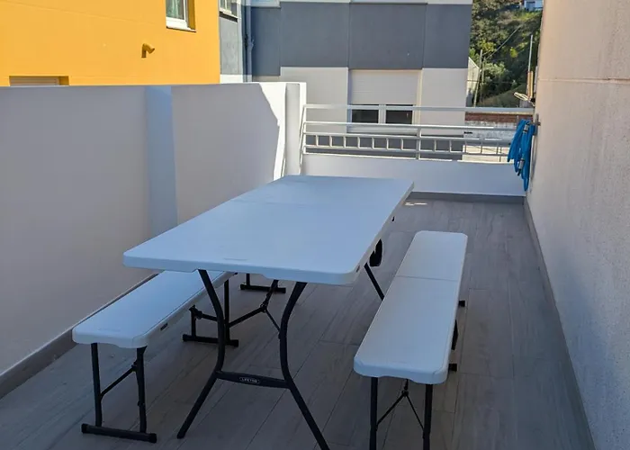 Moderno Con Terraza Y Chimenea, Vistas Al Mar, 6 Personas, Saude Doce Apartman *